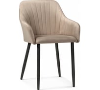 Стул на металлокаркасе Woodville Слэм бежевое / черное 583957