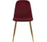 Стул на металлокаркасе Woodville Dabl wine red 11707 2