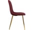 Стул на металлокаркасе Woodville Dabl wine red 11707 4