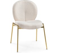 Стул на металлокаркасе Woodville Kalipso 1 white / gold 15782