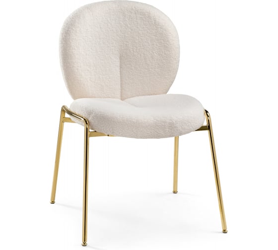 Стул на металлокаркасе Woodville Kalipso 1 white / gold 15782