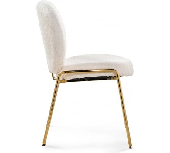 Стул на металлокаркасе Woodville Kalipso 1 white / gold 15782