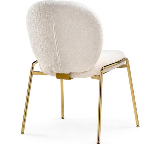 Стул на металлокаркасе Woodville Kalipso 1 white / gold 15782