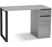 Компьютерный стол Woodville Бэтти Лофт 116x60x75, бетон / черный 564717