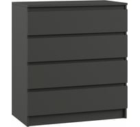 Комод Woodville Мадера К4М ЛДСП графит новый 521041
