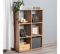 Стеллаж Letta Лайт 6 секций, Дуб сонома, 1074x720x330 L9420/1
