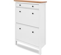 Тумба для обуви Лузалес КЫМОР 89x127x30 белый/светло-коричневый 5031070111