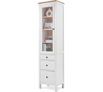Шкаф-витрина Лузалес КЫМОР 3 ящика 49x198x37 белый/светло-коричневый 5030900211