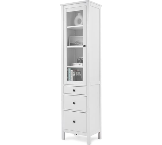 Шкаф-витрина Лузалес КЫМОР 3 ящика 49x198x37 белый 5030900203