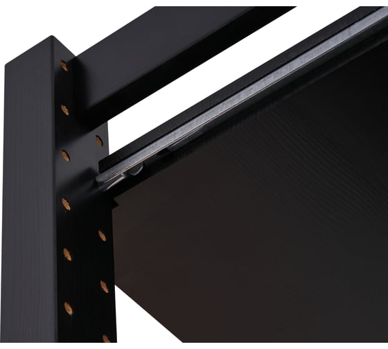 Этажерка Лузалес УДОРА 5 полок 49x210x30 черный 5061291105