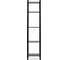 Этажерка Лузалес УДОРА 5 полок 49x210x30 черный 5061291105 9