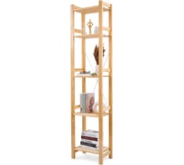 Этажерка Лузалес УДОРА 5 полок 49x210x30 светло-коричневый 5061291104