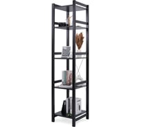 Этажерка Лузалес УДОРА 5 полок 49x210x50 черный 5061291205