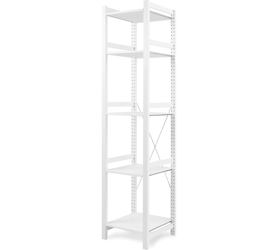 Этажерка Лузалес УДОРА 5 полок 49x210x50 белый 5061291203