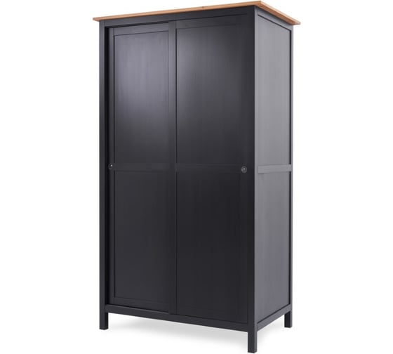 Шкаф Лузалес КЫМОР 120x197x59 черный/светло-коричневый 5030730112 33905101