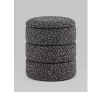 Пуф с ящиком Стул Груп Hive XS, букле черный меланж 19A240S LX-3