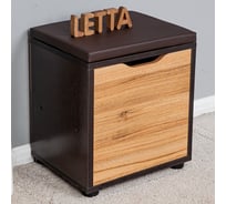 Тумба для обуви Letta Мальта Лайт Венге/Дуб крафт золотой 380x425x300 L2954