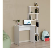 Стол-стеллаж Letta Zett Lite Белое Тиснение 1164x1541x450 L3790
