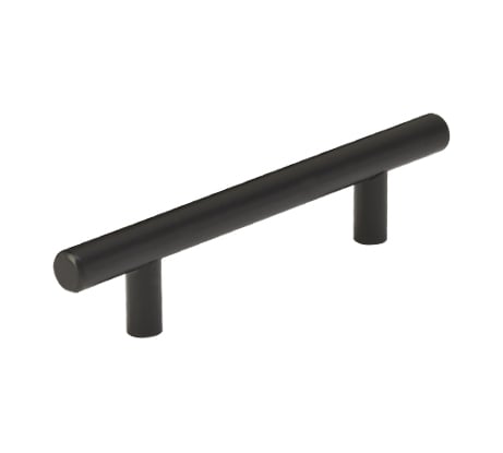 Ручка-рейлинг MF d=12 mm 192/252, h32 матовый черный 18067v