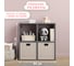 Стеллаж Letta Quattro New 4 секции квадрат Графит 642x644x288 L3774.09/01 6