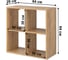 Стеллаж Letta Quattro New 4 секции квадрат Дуб крафт золотой 642x644x288 L3774.05/01 2