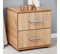 Тумба прикроватная Letta Ультра 2 ящика Дуб крафт золотой 400x445x386 L3550