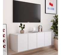 Тумба под ТВ Letta Валенсия Plus 4 ящика Белое тиснение 1000x340x334 L3757