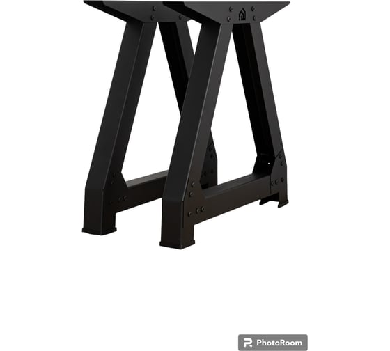 Ножки металлические для стола, подстолье в стиле "LOFT" WHEHOME (опоры - 2 шт, 70x72x70 см) WHdb20240015