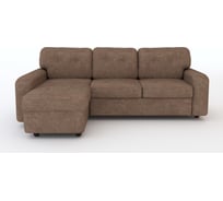 Угловой диван MZ5 Диваны Норман 2 Какао с молоком оттоманка слева 66