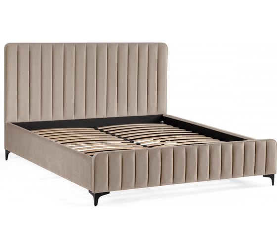Кровать Woodville Амелия 160x200 без ПМ бежевая 539668