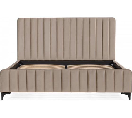 Кровать Woodville Амелия 160x200 без ПМ бежевая 539668