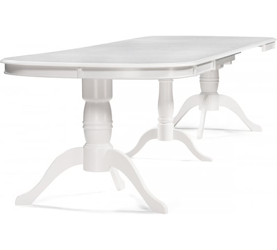Стол деревянный Woodville Louvre 160(219)х106x76 butter white 15802