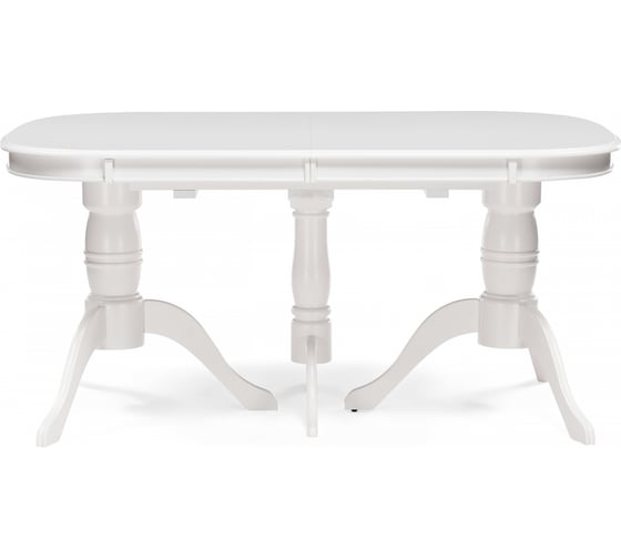 Стол деревянный Woodville Louvre 160(219)х106x76 butter white 15802