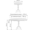 Деревянный стол Woodville Moena 100(129)х70x76 butter white 15801 2