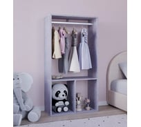 Стеллаж со штангой для вещей Letta Quattro New Цемент светлый вельвет 642x1236x288 L3709.20/01