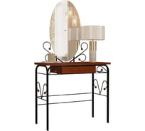 Стол дамский МК-8 с ящиком, ММД303, Черный/Орех Глазовский завод металлоизделий ФОРВАРД-МЕБЕЛЬ 101019