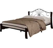 Кровать КМД 5-01 Фортуна 4 Лайт 140x200, Черный/Шоколад Глазовский завод металлоизделий ФОРВАРД-МЕБЕЛЬ 100204