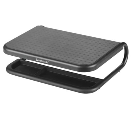 Подставка для монитора/ноутбука BRAUBERG 380x295x110 мм, металлическое основание, черная 513790