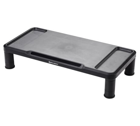 Подставка для монитора/ноутбука BRAUBERG 555x265x114 мм, черная 513792