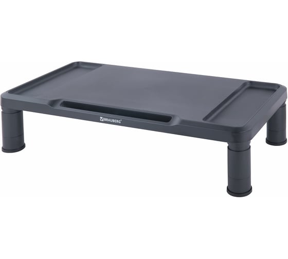 Подставка для монитора/ноутбука BRAUBERG 555x265x114 мм, черная 513792