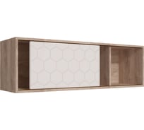 Шкаф навесной Woodville Мариус М-03 дуб баррик/белый матовый 402339