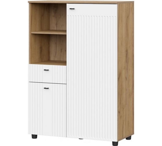 Комод Woodville Эдолина дуб золотой/белый матовый 582098