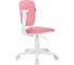Кресло детское BRABIX Joy Mg-204w, без подлокотников, пластик белый, ткань Tw, розовое 533011 12