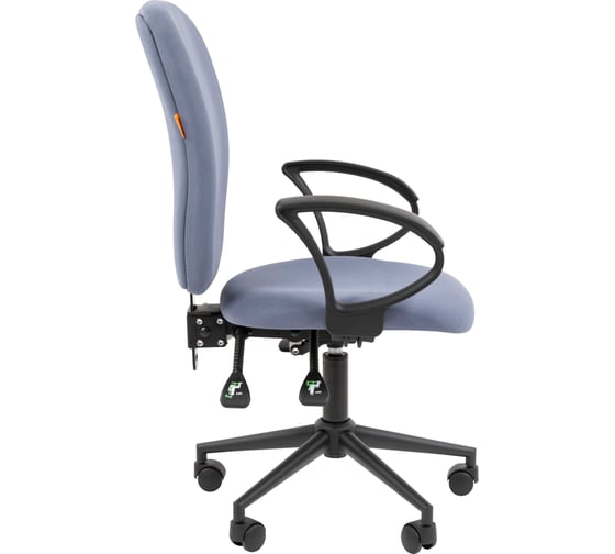 Офисное кресло CHAIRMAN 9801 ткань T02 голубой Black 00-07156342