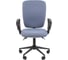 Офисное кресло CHAIRMAN 9801 ткань T02 голубой Black 00-07156342 2