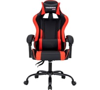 Офисное кресло CHAIRMAN CH41 экокожа, черно-красный 00-07145959