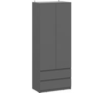 Шкаф Woodville Сибити двухстворчатый графит серый 582761