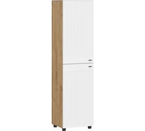 Шкаф Woodville Эдолина двухдверный дуб золотой/белый матовый 582103