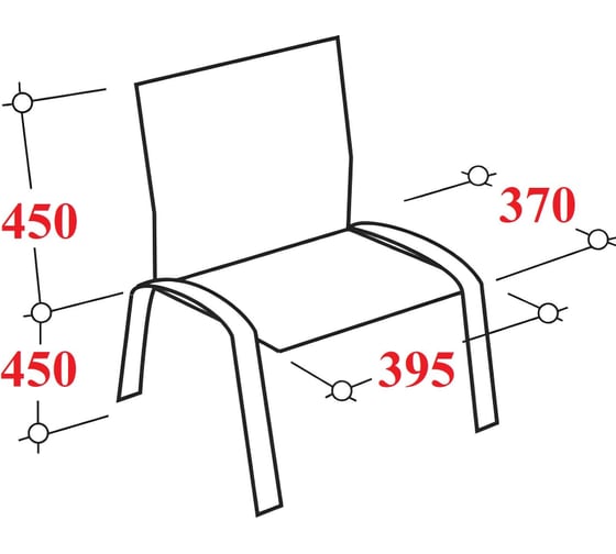 Стул Easy Chair Серна 00С каркас черный, черный 201 2043543
