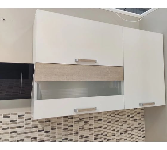 Кухня Арника 2,4м Айсбери белый/сонома 00-00012894